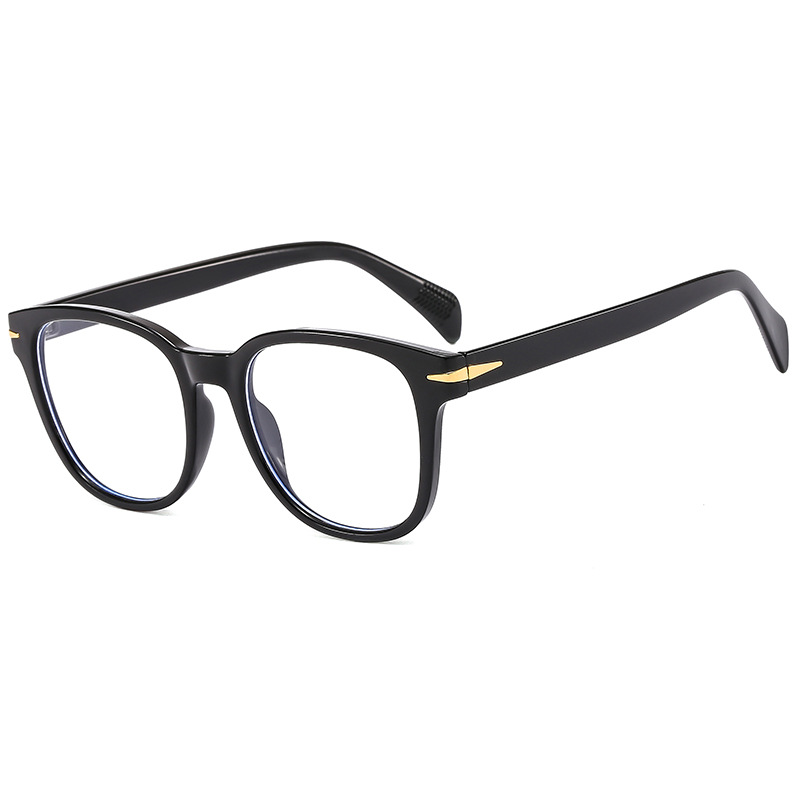 新款韩版太阳镜文艺复古眼镜框黑框近视防蓝光眼镜架椭圆素颜墨镜