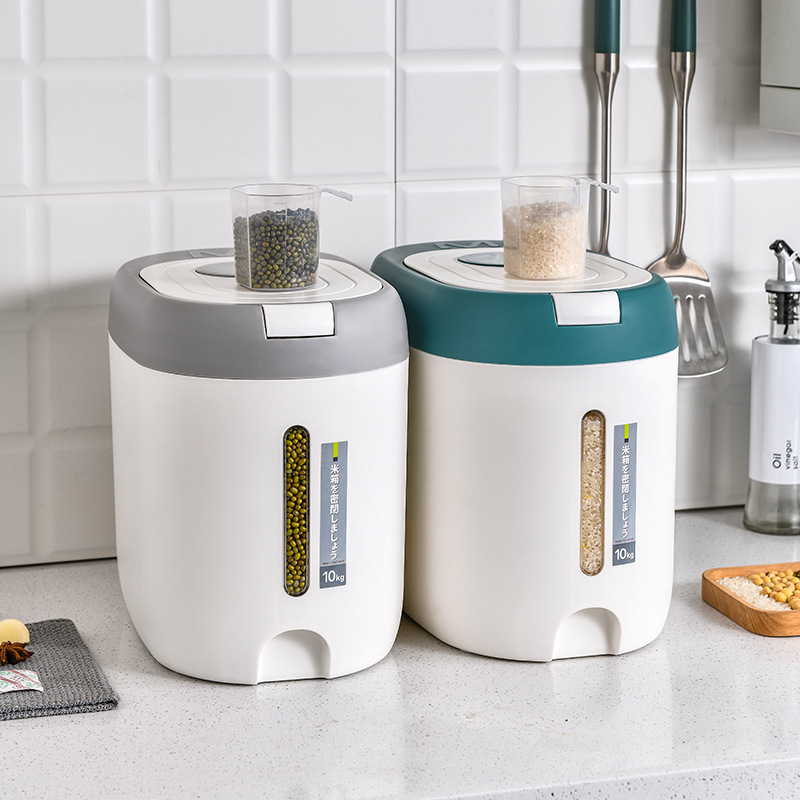 Rice Bucket Household Kitchen Insect-Proof Sealed Rice Storage Box Rice Cylinder Flour Bucket Storage Tank Rice Box Storage Box details Picture
