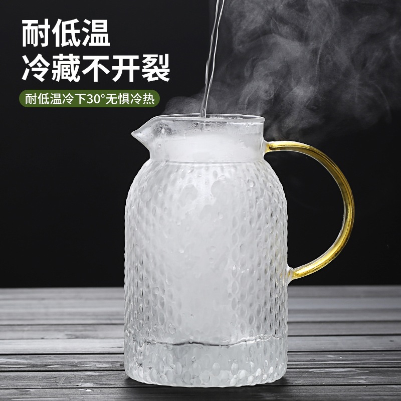Home Hammer Cold Kettle Explosion-Proof High Borosilicate Glass Cold Kettle Cold Water Cup Large Capacity Teapot Set Application Scenario