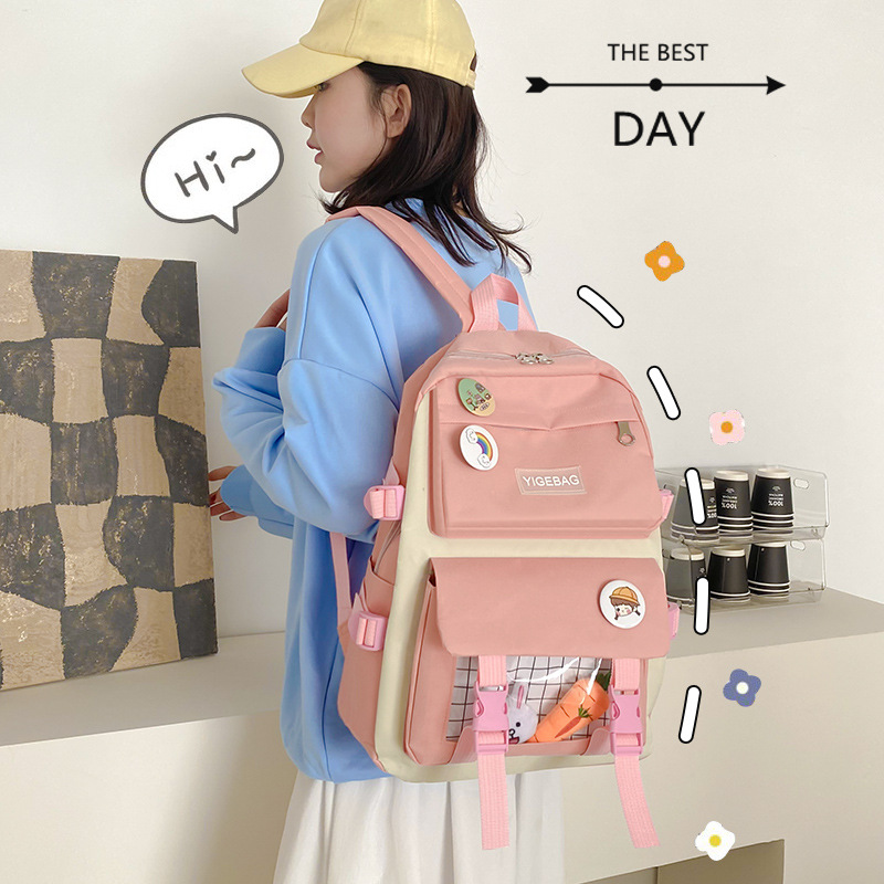 Children's schoolbag, first-grade girls' schoolbag five-piece set, school backpack, cartoon schoolbag set, student schoolbag Application Scenario