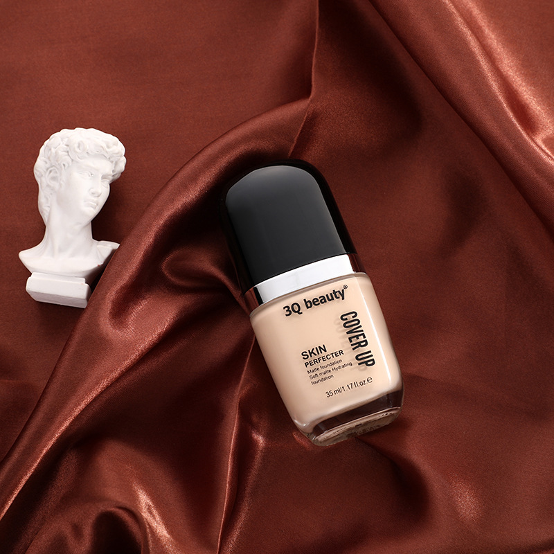 3Q Beauty Cross Border Oil Skin Concealer Oil Control Liquid Foundation Moisturizes Glossy Flawless Light Foundation Specification drawing