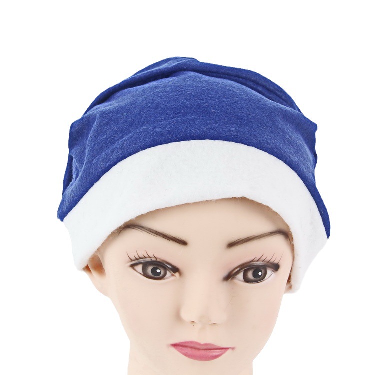 圣诞节帽子普通无纺布圣诞树成人儿童帽装饰品节日派对礼物批发白底实物图