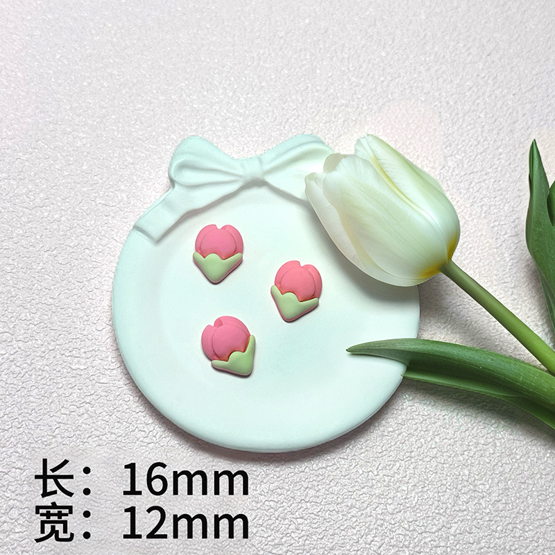 New red cherry blossom-themed resin small accessories, cream glue, diy handcrafted materials for making phone cases, accessories and hair clips pic 11