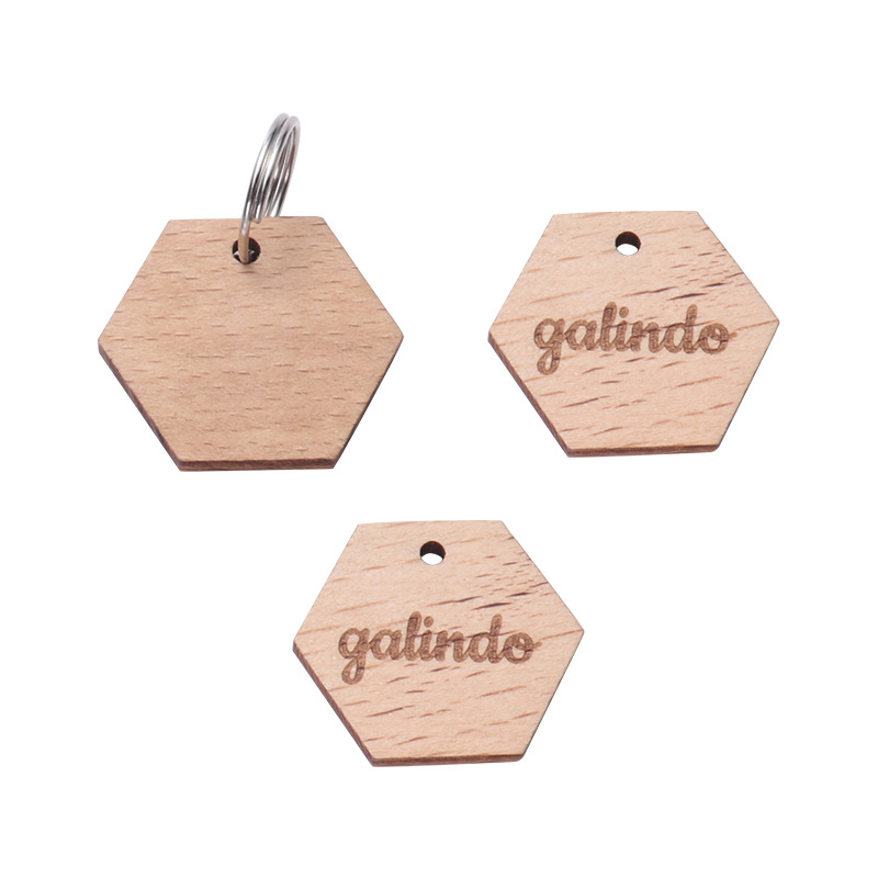 Fabricante de etiquetas de perro de madera al por mayor láseres en blanco pet cat listing etiquetas de madera semiacabadas laser marking processing Specification image