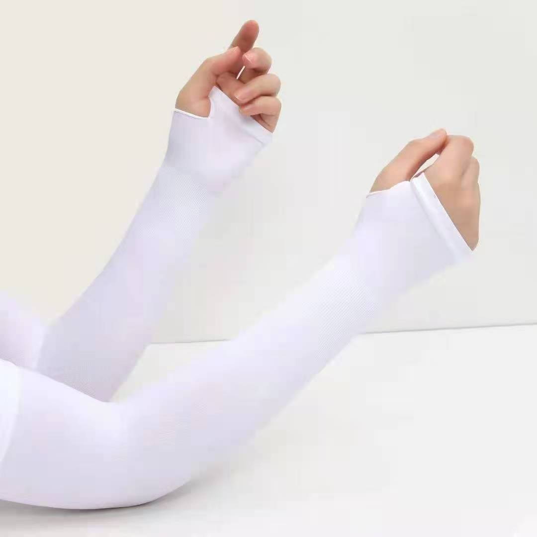 Adult sun protection ice sleeve arm guard sleeves without logo, glossy plate, summer outdoor arm guard sleeves, cycling breathable ice sleeves wholesale Application Scenario