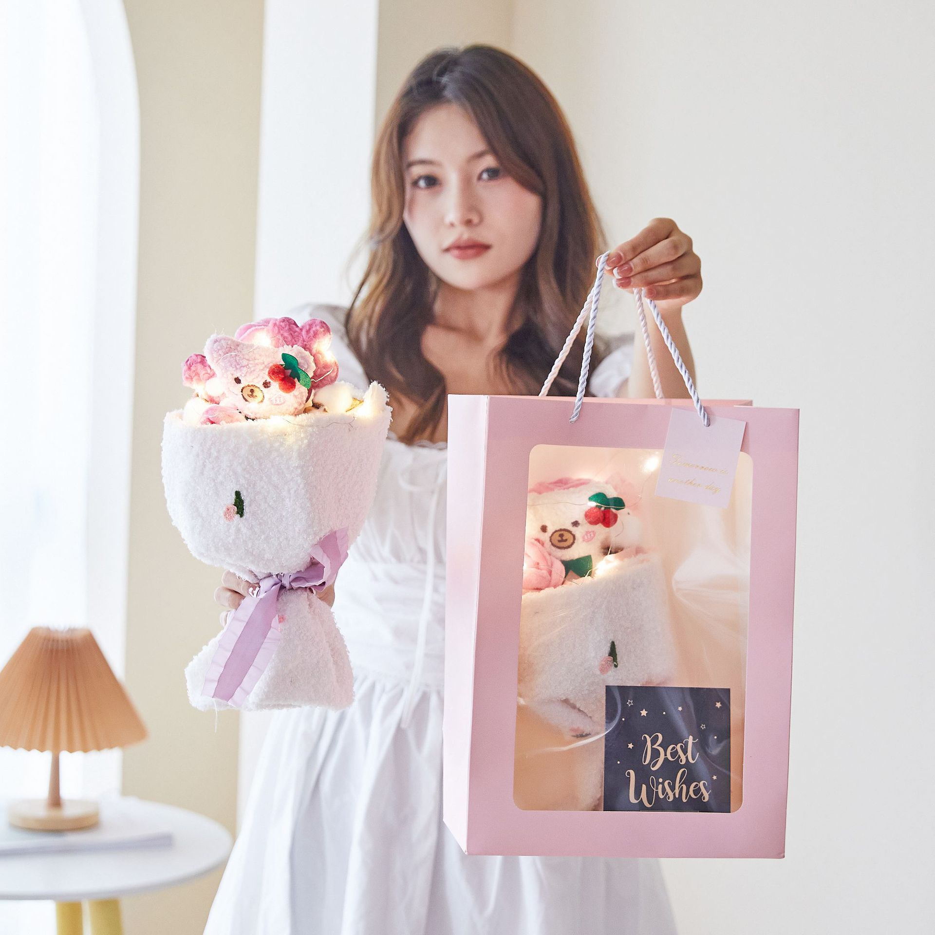 七夕礼物教师/仿真花/肥皂花产品图