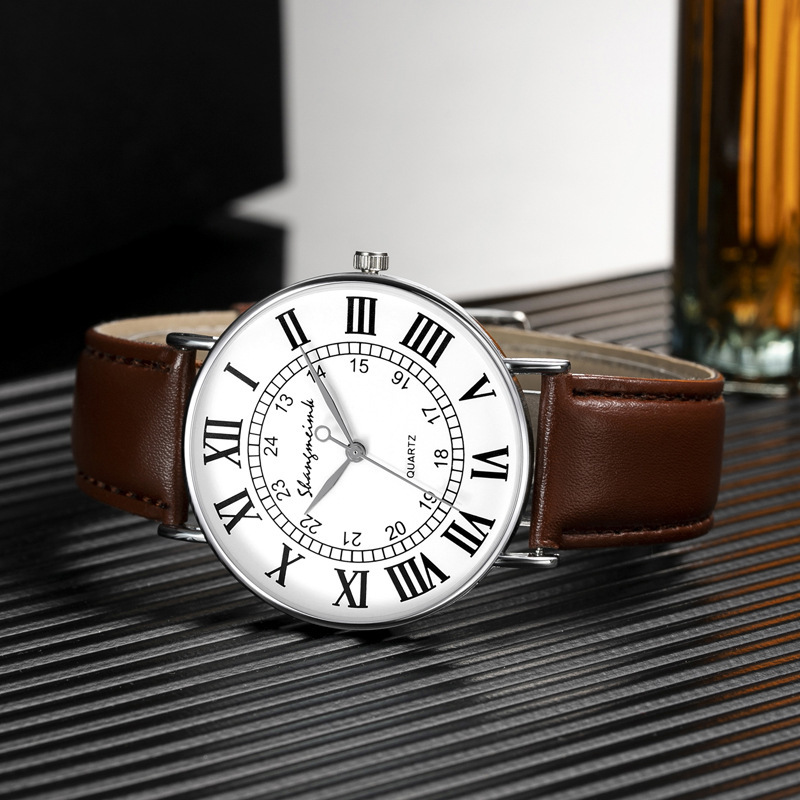 Manufacturers Wholesale Watches Men's Belt Men's Watch Thin Simple Business Casual Fashion Quartz Watch Men's Watch