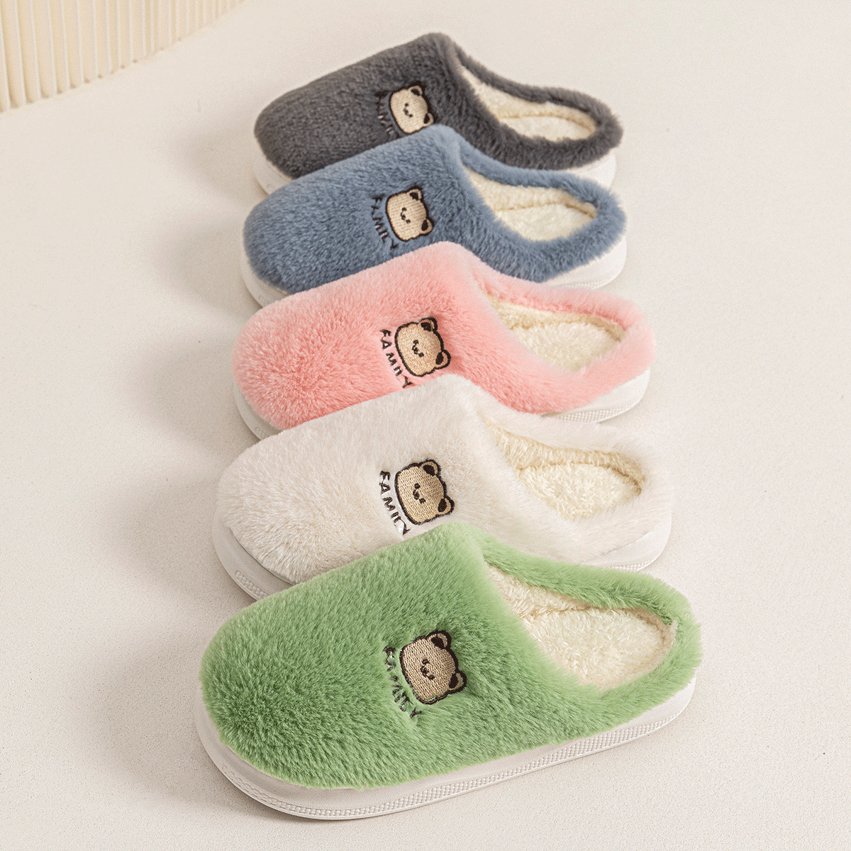 棉拖鞋/棉拖/女拖鞋毛/古图莉鞋/拖鞋产品图