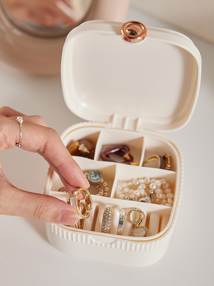 Multi-Layer Jewelry Storage Box Earrings Studs Necklace Storage Rack Children's Hair Accessories Hair Clips Dust Box Delicate