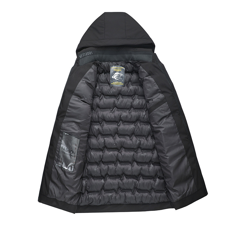 男士棉衣实物图