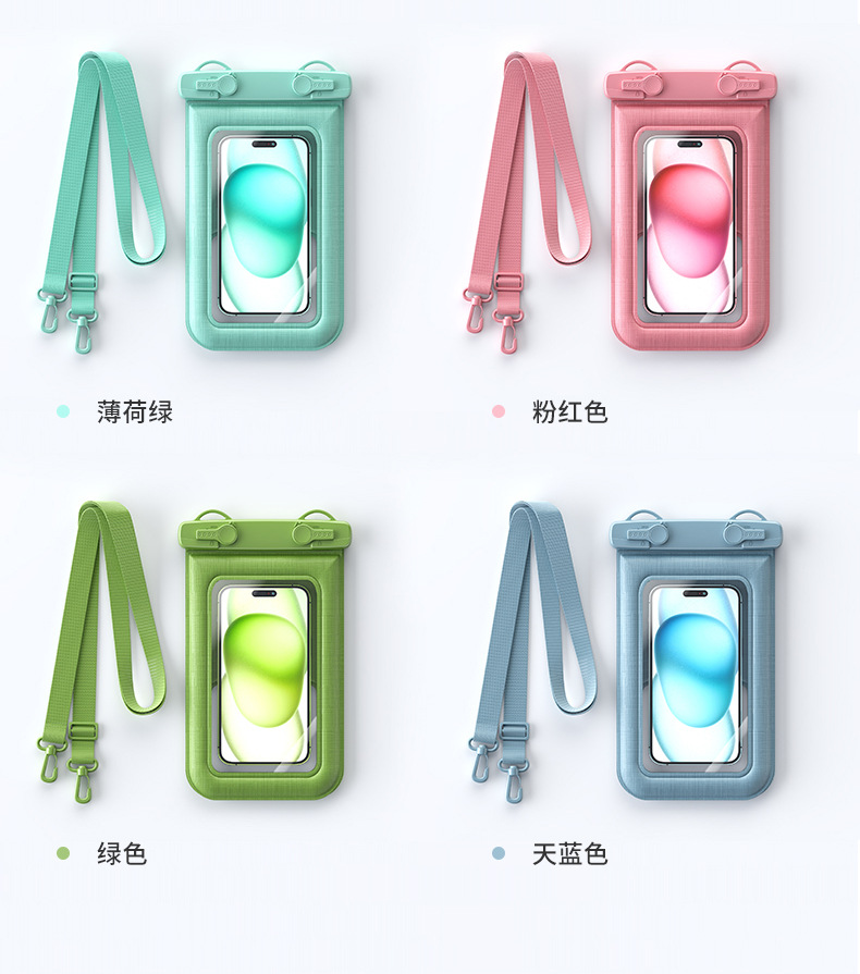 Double-hook sponge waterproof phone bag, floating anti-collision phone case, large-capacity outdoor sports waterproof bag pic 16