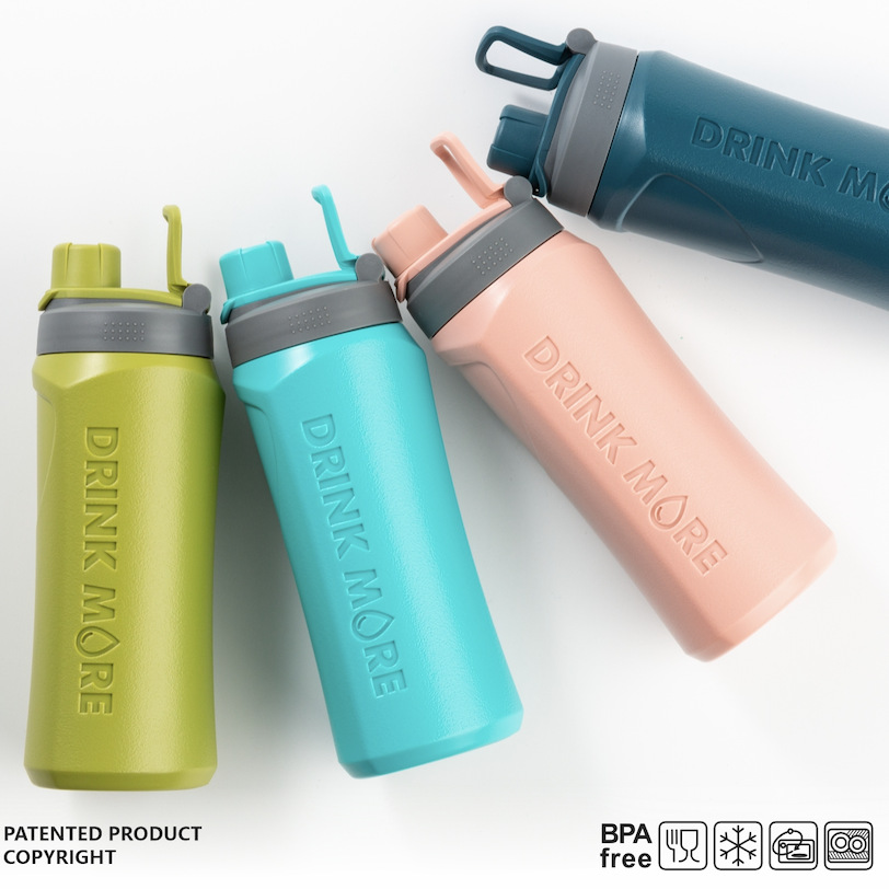A318Viassin summer large capacity student plastic cup outdoor portable fitness sports kettle factory direct sales full figure