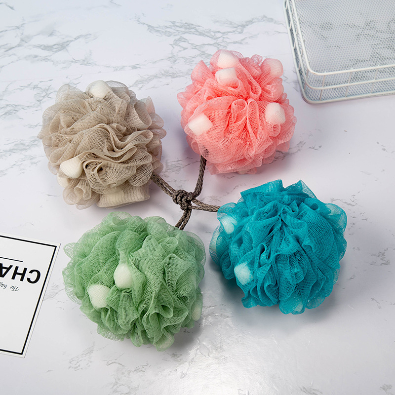 Beautiful Adult Mud Sponge Bath Ball 50G Super Soft Bath Flower Wholesale Color Large Bath Bath Ball Application Scenario