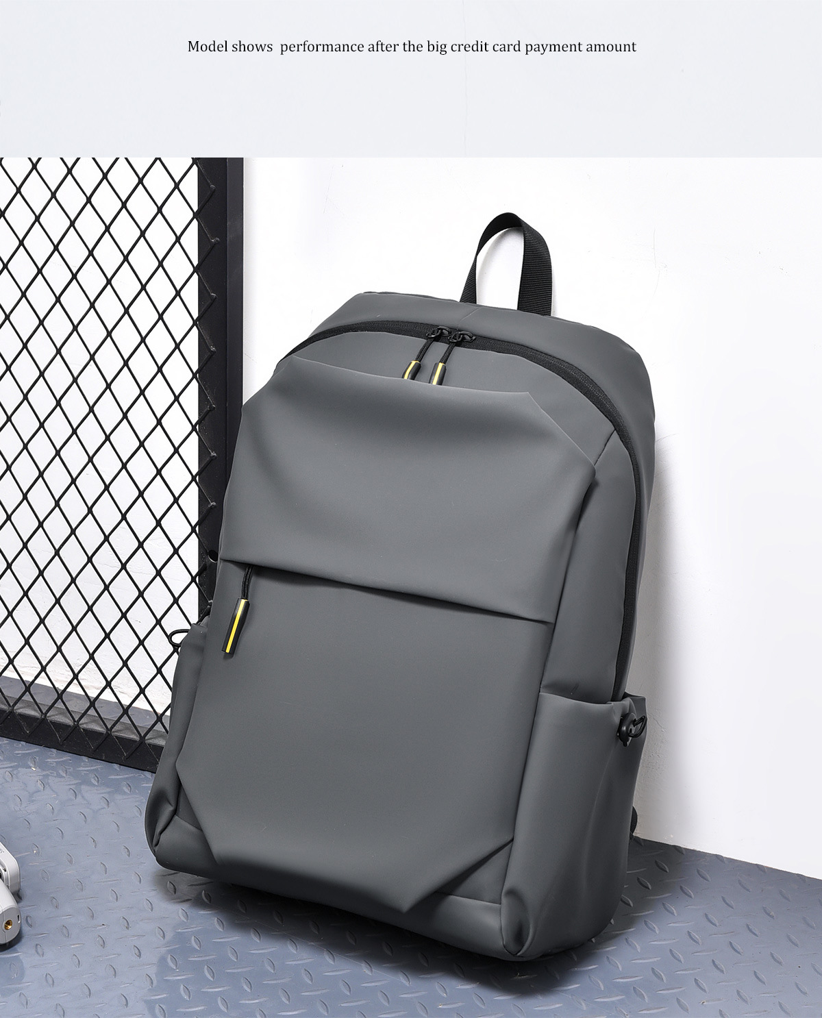 双肩包批发洋气复古潮流质感笔记本电脑包户外休闲防溅水旅行背包详情15