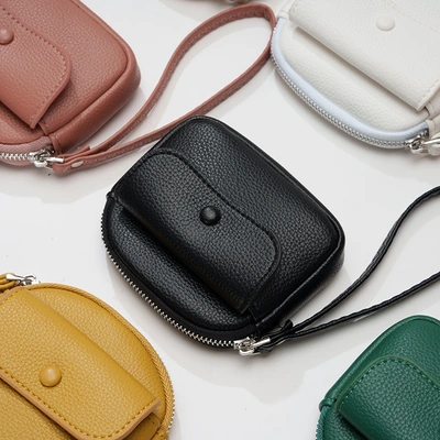 Wholesale Of 2024 New Women's Coin Purse, Short Solid-Color Wallet, Simple Wrist Bag, Cross-Border Best-Selling Hand-Held Bag