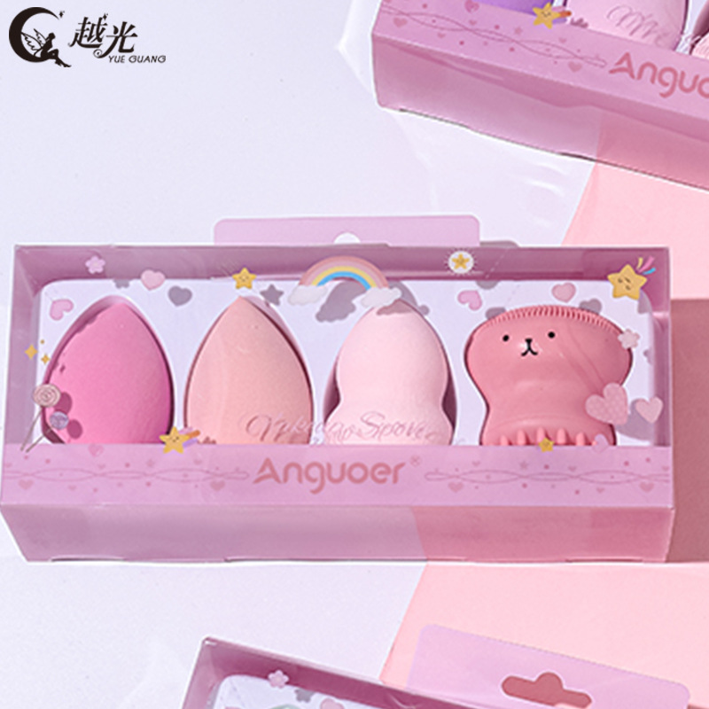 Foreign Trade Hot Makeup Eggs Super Soft Do Not Eat Powder Sponge Powder Puff Octopus Face Brush Cross-Border Makeup Eggs Specification drawing