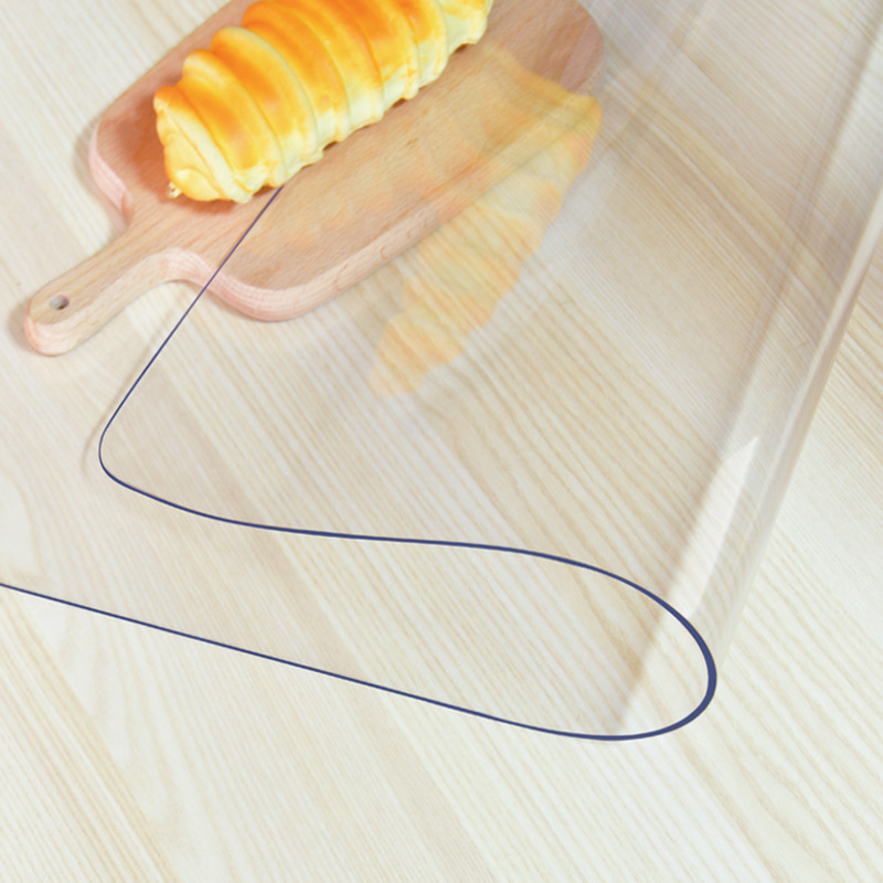Pvc Table Mat Waterproof Grease Table Mat Transparent Soft Glass Coffee Table Mat Tv Counter Cloth Plastic Tablecloth Wholesale Specification drawing