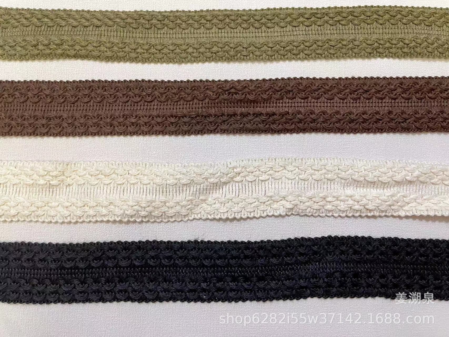 diy handmade cotton thread lace trim for chanel-style clothes, collar, cuff and lapel decorative strips Item Picture