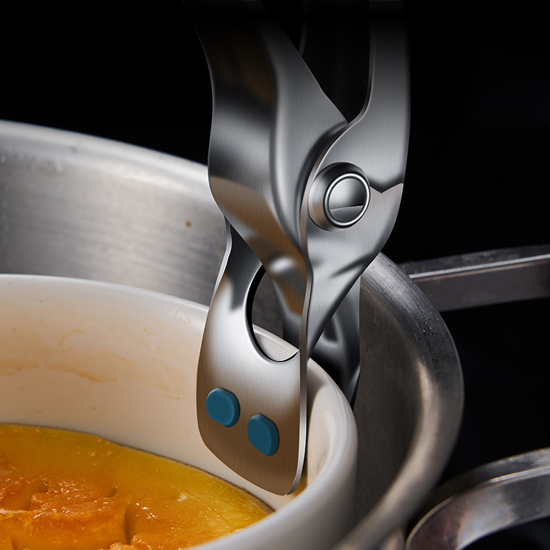 304 Stainless Steel Anti-Ironing Clip Household Bowl And Dish Clip Multi-Functional Kitchen Tray Lift Bowl Clip Casserole Steamer Clip Specification drawing