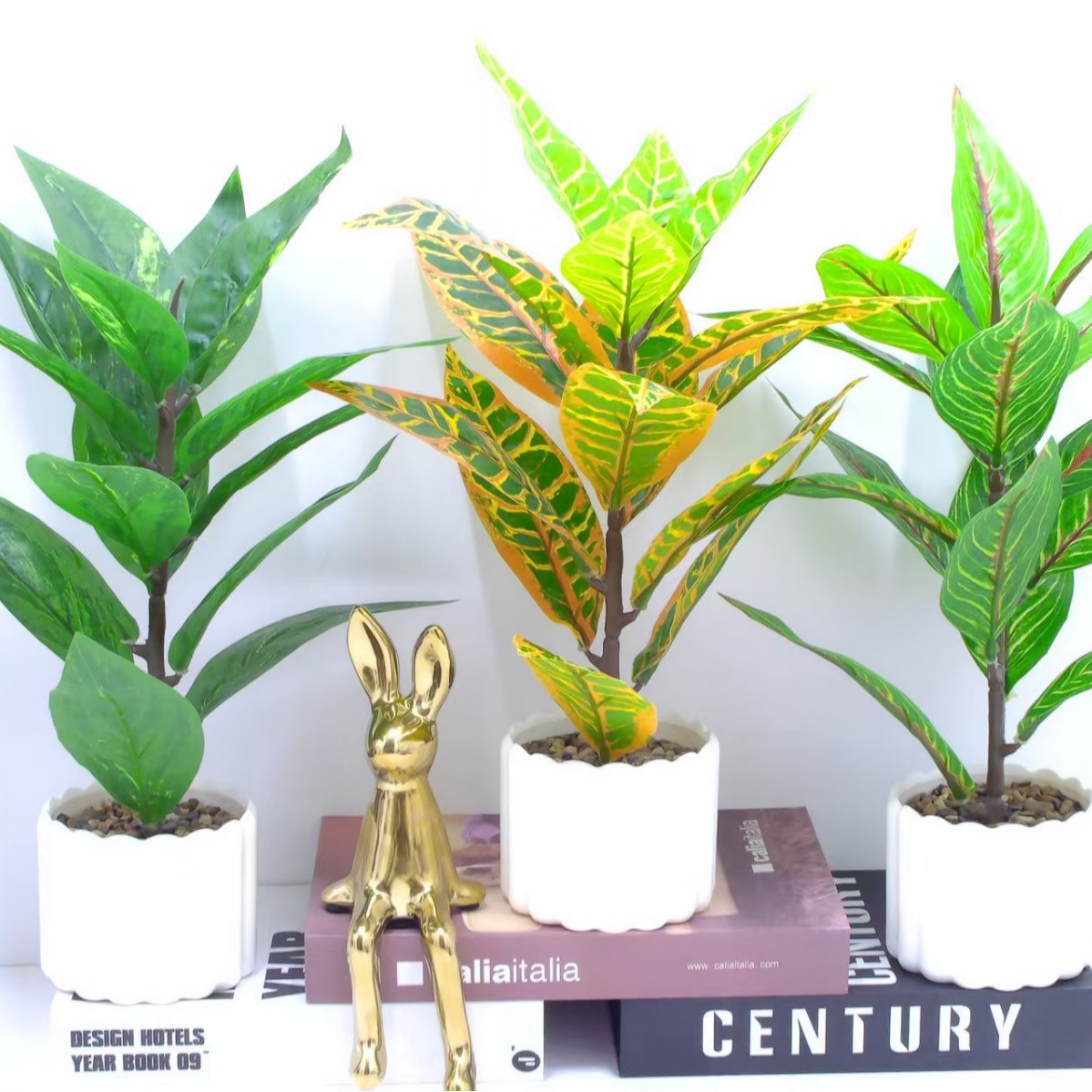 仿真绿植仿真玉兰叶过胶材质仿真植物 绿植墙装饰配材叶子人造背