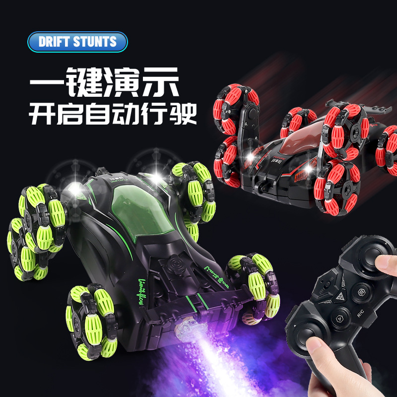 Cross Border Six-Wheel Stunt Remote Control Car Swing Arm Spray Deformation Car Four-Wheel Drive Off-Road Climbing Car Children's Remote Control Toy Application Scenario