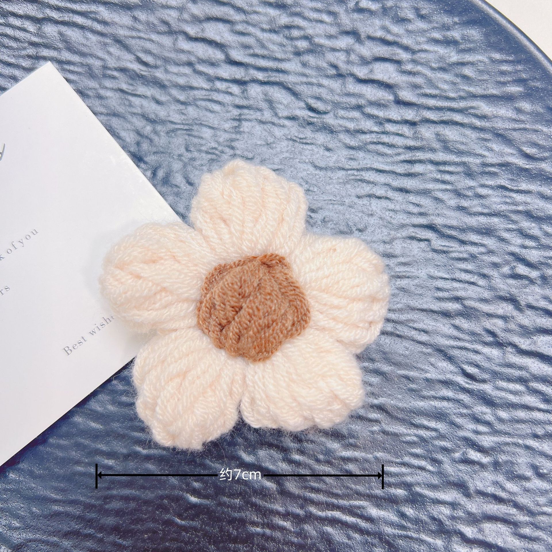 手工毛钱7厘米勾花DIY泡芙花发饰发件服装辅鞋帽箱包毛衣装饰辅料详情10