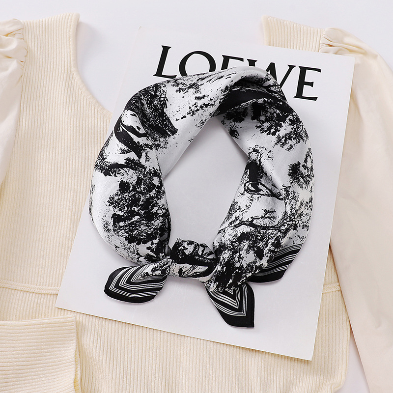 Tie Bag New Style Silk Scarf Fashion Silk Small Square Scarf Everything Printed Mulberry Silk Scarf Casual Small Silk Scarf Scarf