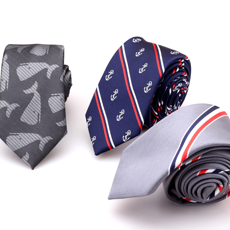 Men's Business Accessories Manufacturers Wholesale Tie Men's Korean New Fashion Accessories Polyester 6 Cm Tie details Picture