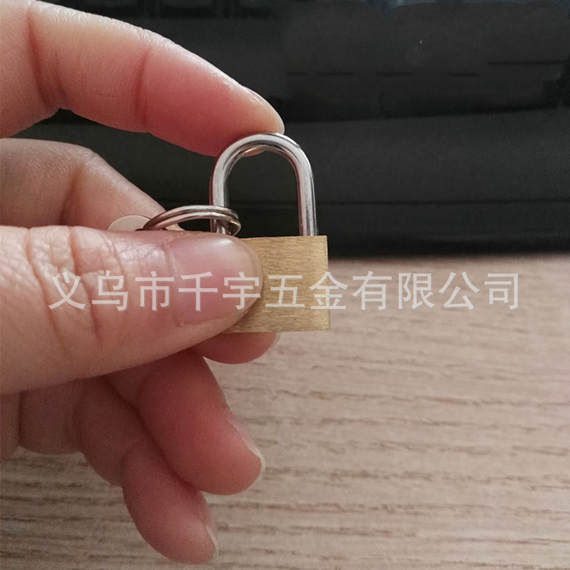 Small copper lock, 20mm copper core, white board, copper padlock, luggage and bag lock, small change can, small lock head, dormitory anti-theft lock Specification image