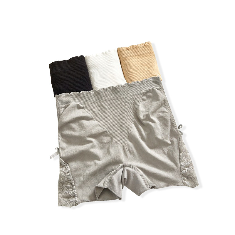 黛安娜/高腰石墨烯内库/高腰收腹内裤超长款白底实物图