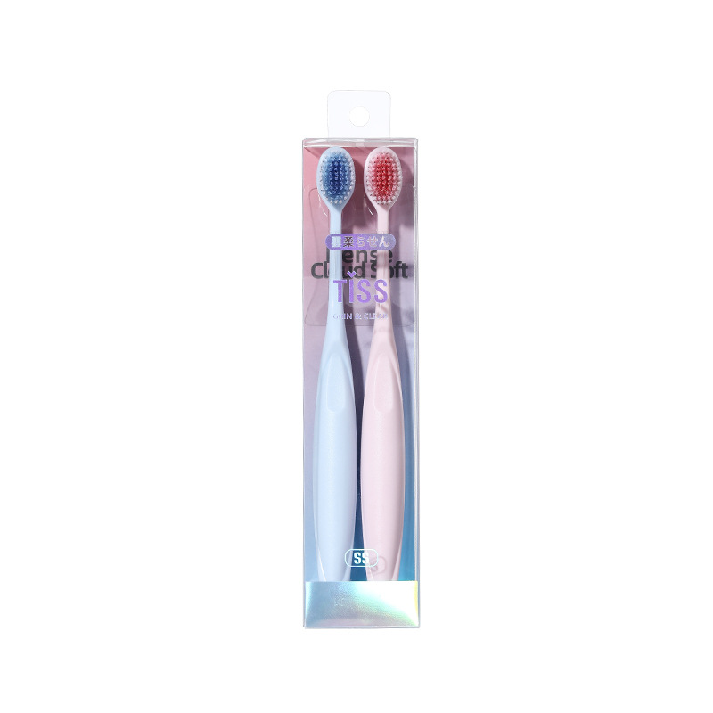 Spiral Hair Soft Soft Hair Household Adult Toothbrush 2 Couples Toothbrush Daily Cleaning Toothbrush Wholesale Item Picture