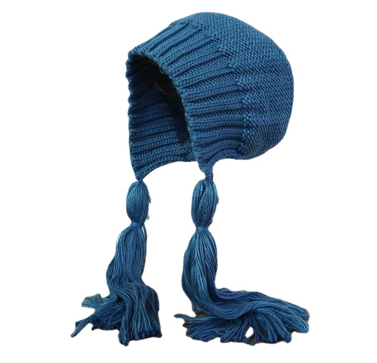 长麻花辫子毛白底实物图