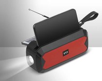 V13 new wireless Bluetooth speaker solar panel cell phone stand Subwoofer radio African Bluetooth stereo