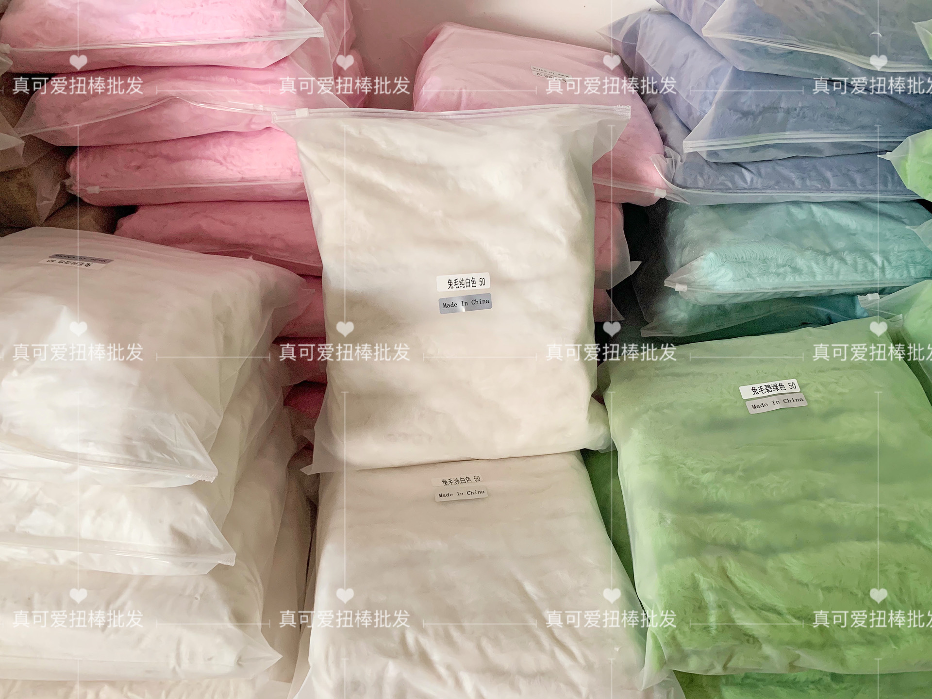 优质款40mm大兔毛扭扭棒加粗加长款毛绒毛条手工diy扭棒小狗批發详情11