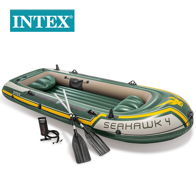 INTEX68351 Sea Eagle Four-person Boat Set Inflatable rubber Boat Double Charge Rafting Boat kayak