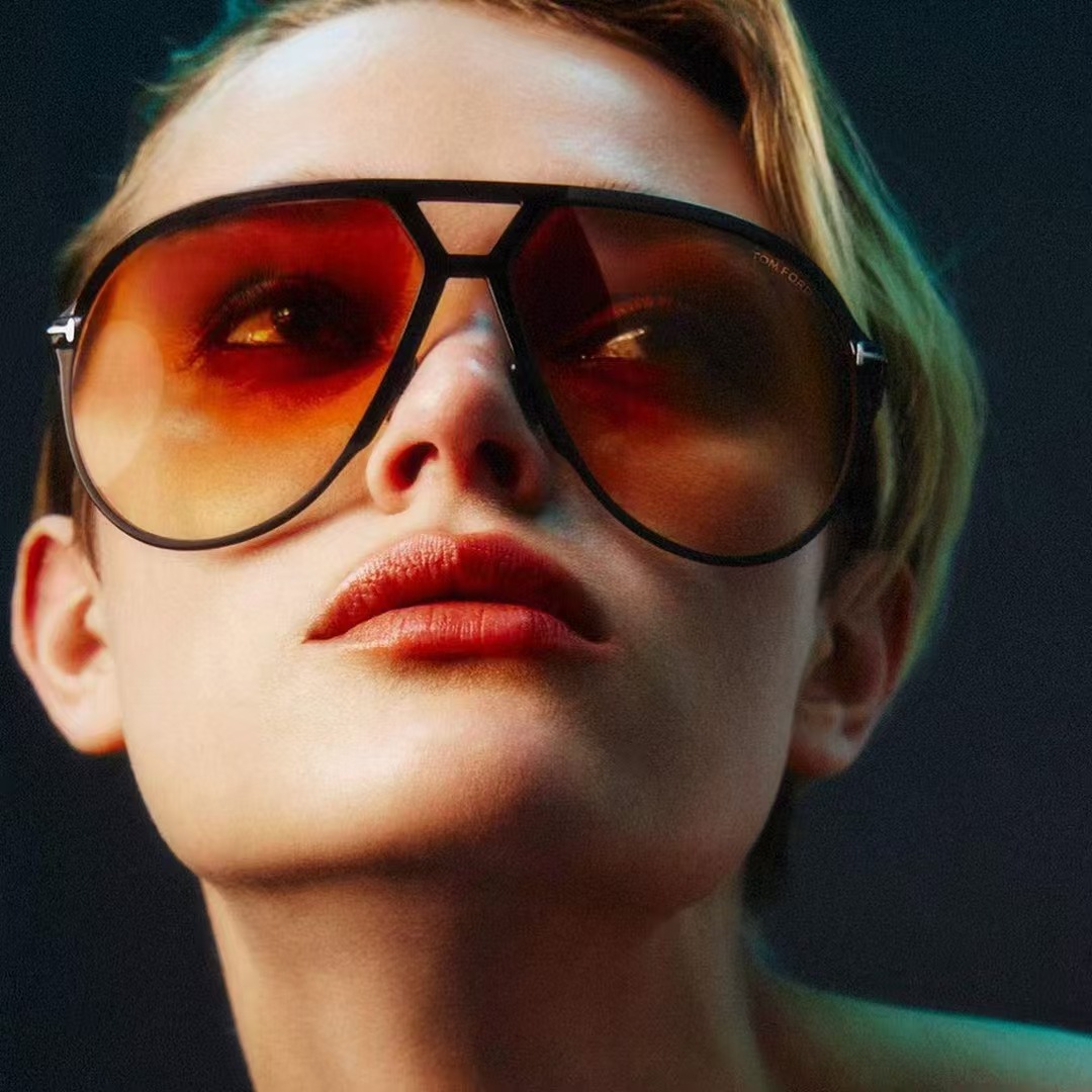 New cross-border fashion double-beam sunglasses, European and American personality T-shaped aviator sunglasses, outdoor driving, fishing and sun protection sunglasses Specification image