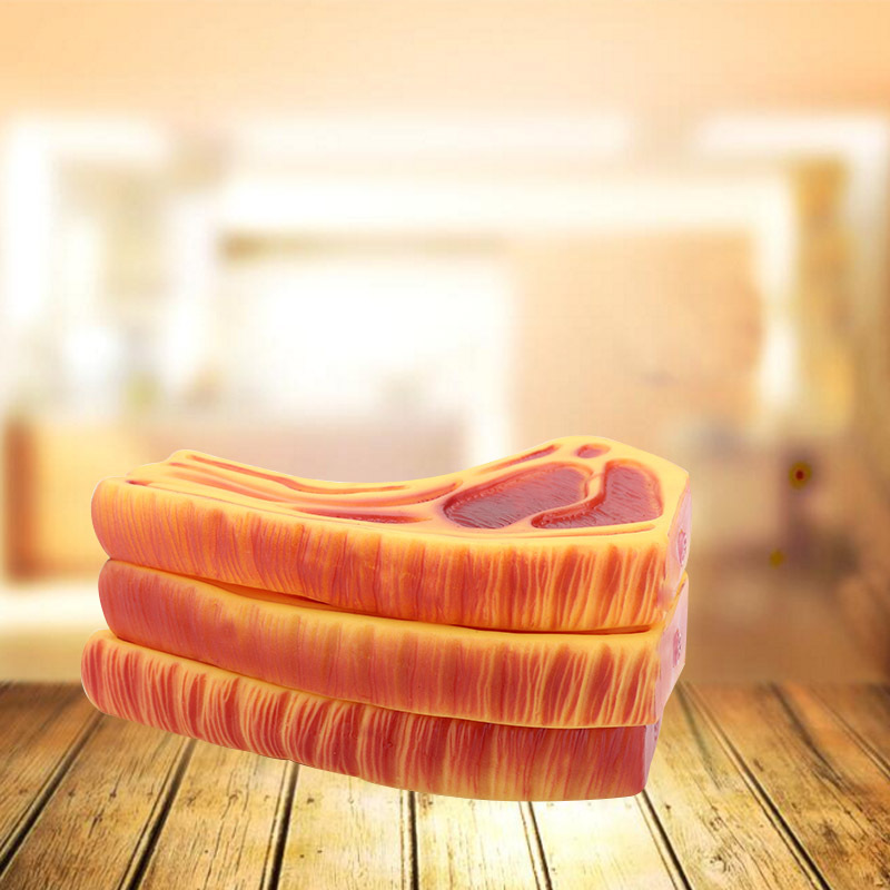 Vinyl sound big steak dog toy training puzzle teeth steak pet supplies wholesale Specification drawing