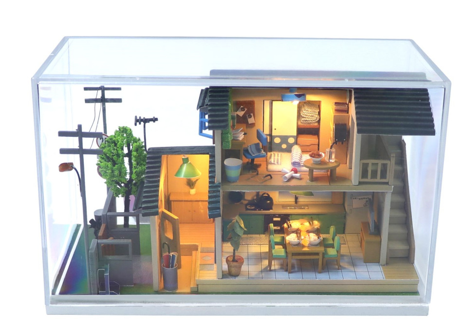 diy小屋小手办山野原墅玩具娃娃屋