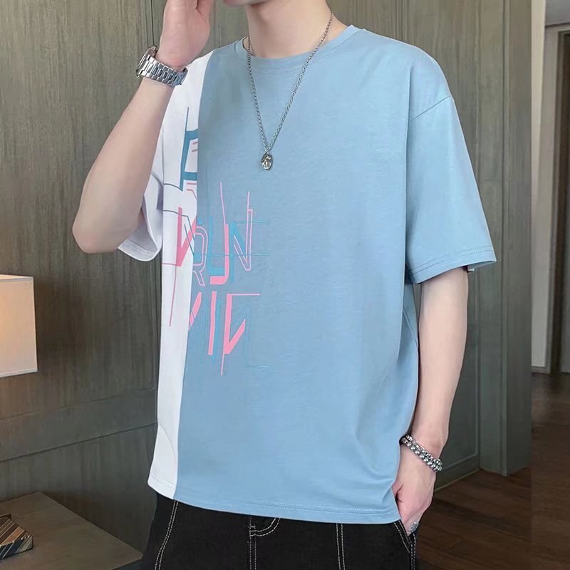 The 2023 new summer Instagram trendy five-and-a-half-sleeved T-shirt for men is a must-have. It's a casual, fashionable and versatile T-shirt that's going viral details Picture