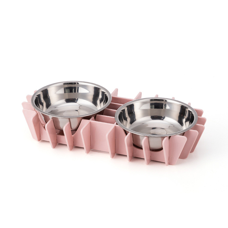 Pet bowls, cat bowls, pet food utensils, DIY pet inserts, stainless steel double bowls, food bowls, dog bowls, cat bowls Application Scenario