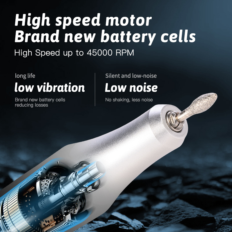 New portable rechargeable nail polish remover for removing dead skin YT988 nail polish remover Application Scenario