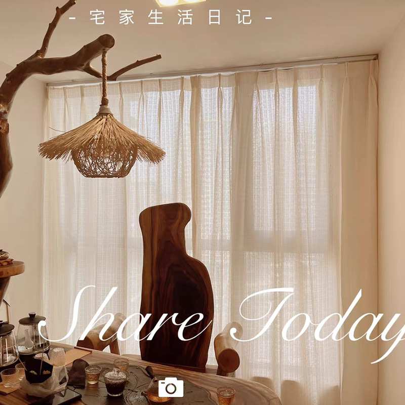 成品窗帘实物图