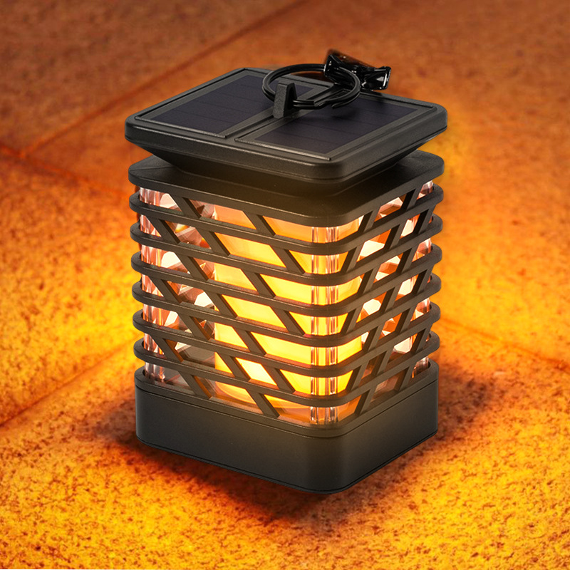 Amazon Solar Flame Light 12Led Landscape Lawn Lights Outdoor Courtyard Atmosphere Decorative Wall Lights details Picture