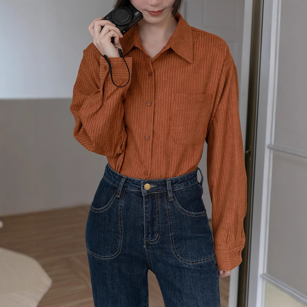 女式衬衫实物图