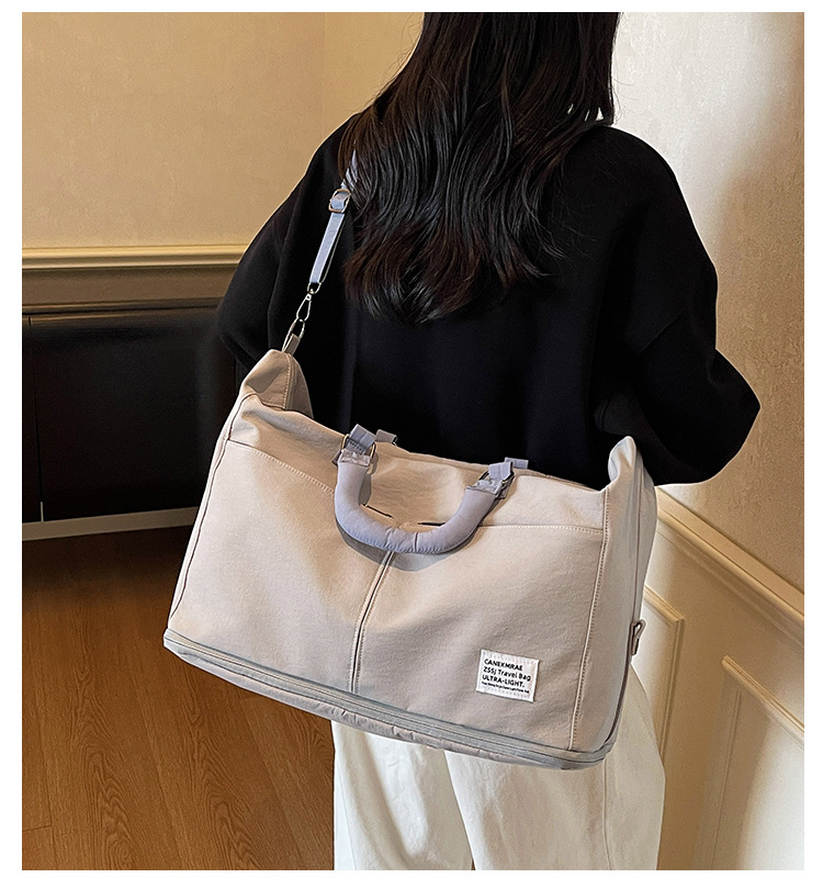 跨境批发大容量可套拉杆外出单肩旅行包轻便手提健身瑜伽包旅游包详情2