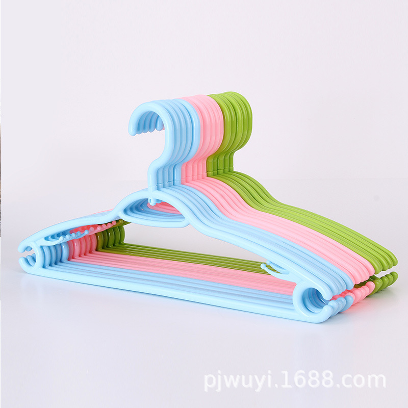 成人可旋转挂钩塑料衣架北欧色系户外室内衣挂无痕防滑衣撑子批发
