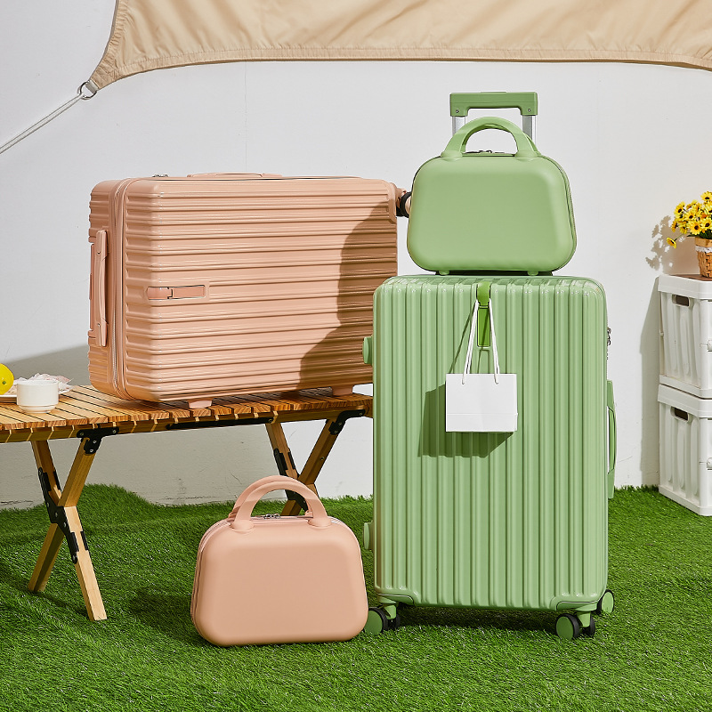 新款多功能高颜值行李箱USB充电接口旅行箱杯架静音万向轮子母箱
