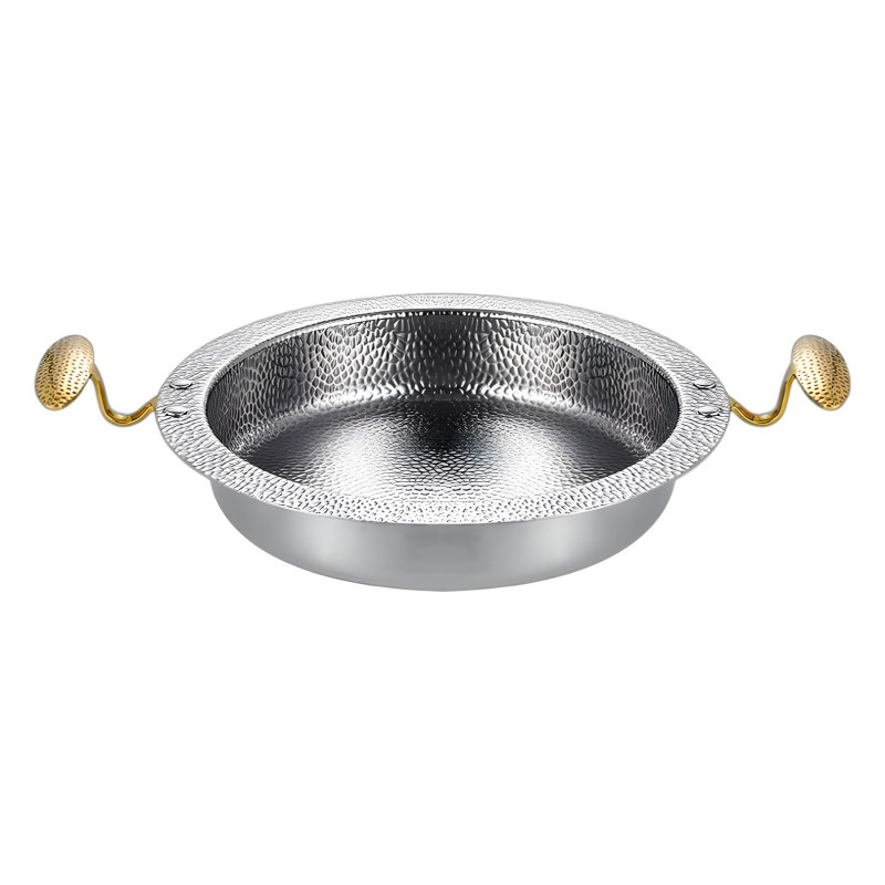 Three-Layer Steel Commercial Dry Pot Sheep Scorpion Stew Soup Special Pot Induction Cooker Gas Stove Commercial Hot Pot Household Item Picture