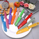 糖果色水果刀 不锈钢削皮器 便携小刀 厨房小工具 多色可选图