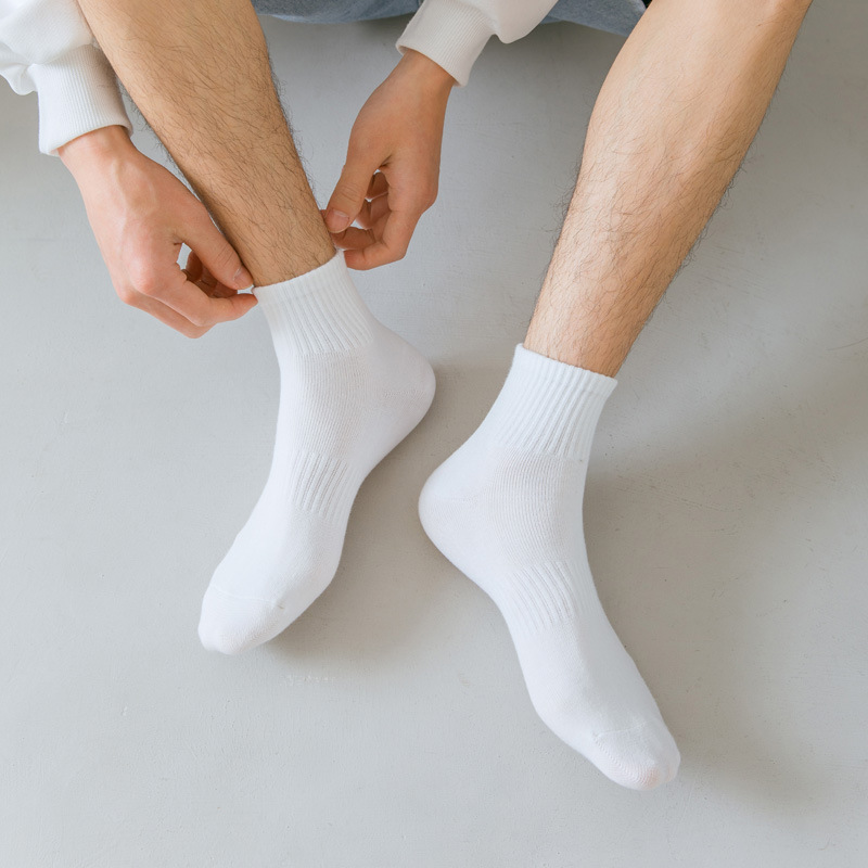 Calcetines de suelo one piece suplex calcetines de hombre calcetines deportivos de caña media transpirable negro blanco pareja medias de hombre y mujer medias de baloncesto primavera verano calcetines slim one piece suplex pic 19